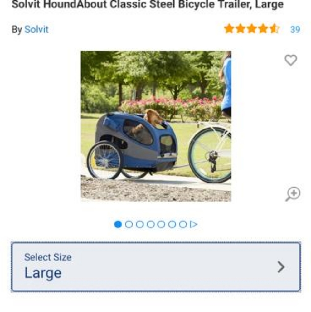 Large Dog Bike Trailer